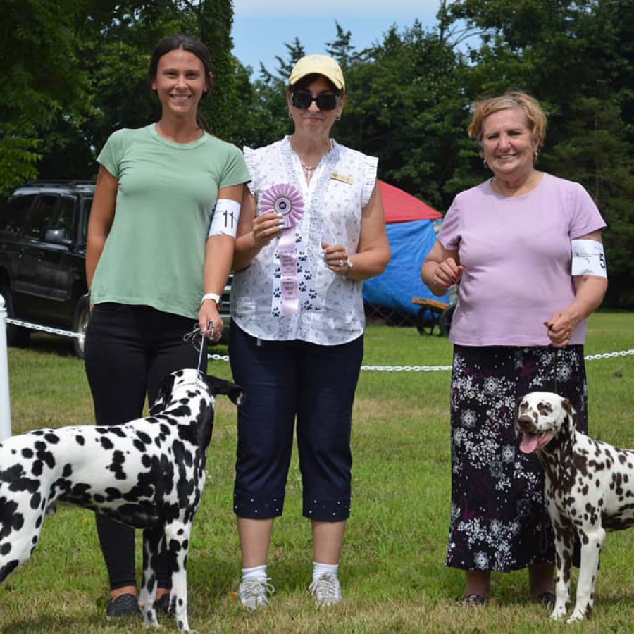 Baymax Electric Eleven Litter winning First show with Esposito Family
